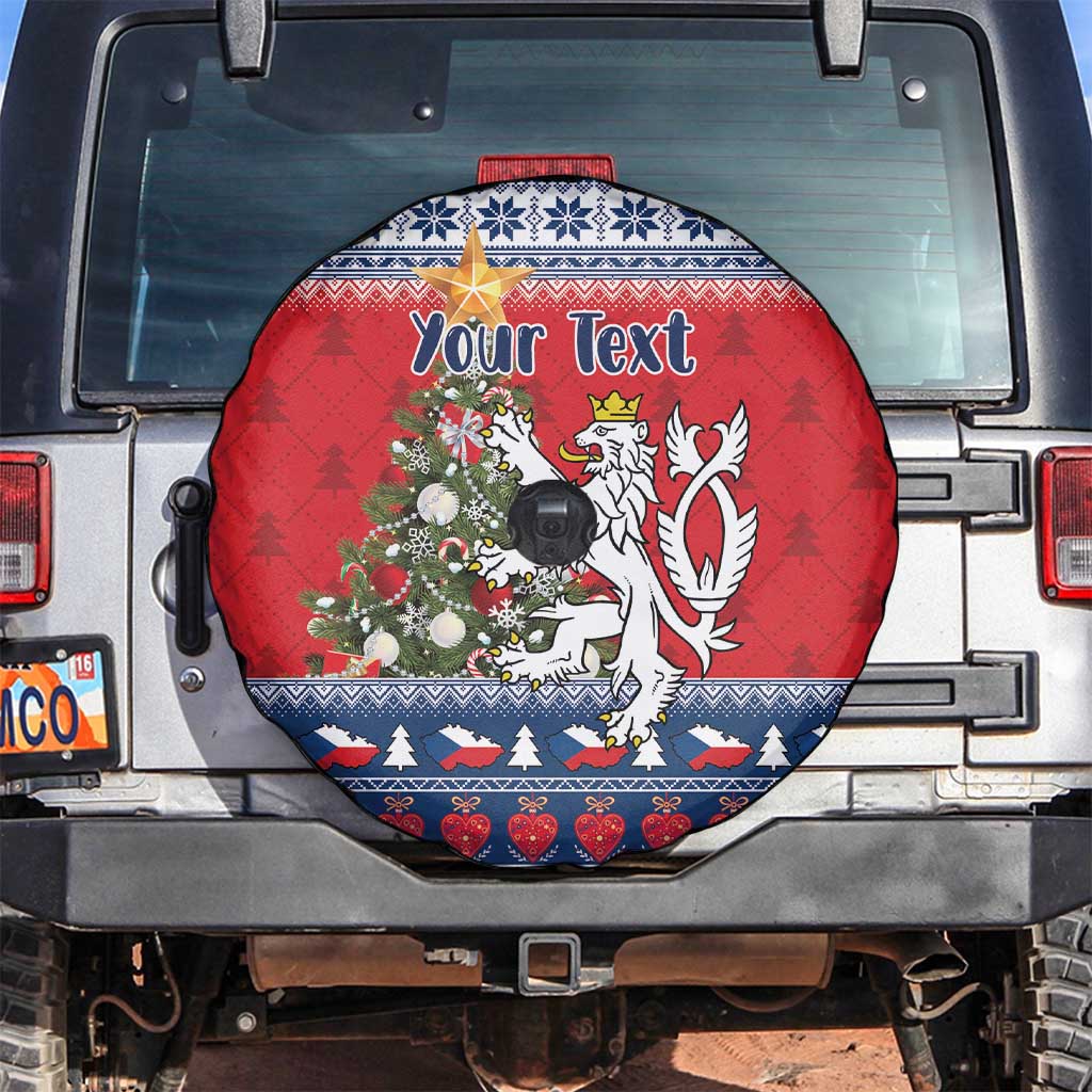 Czech Republic Christmas Personalized Spare Tire Cover Vesele Vanoce - Wonder Print Shop