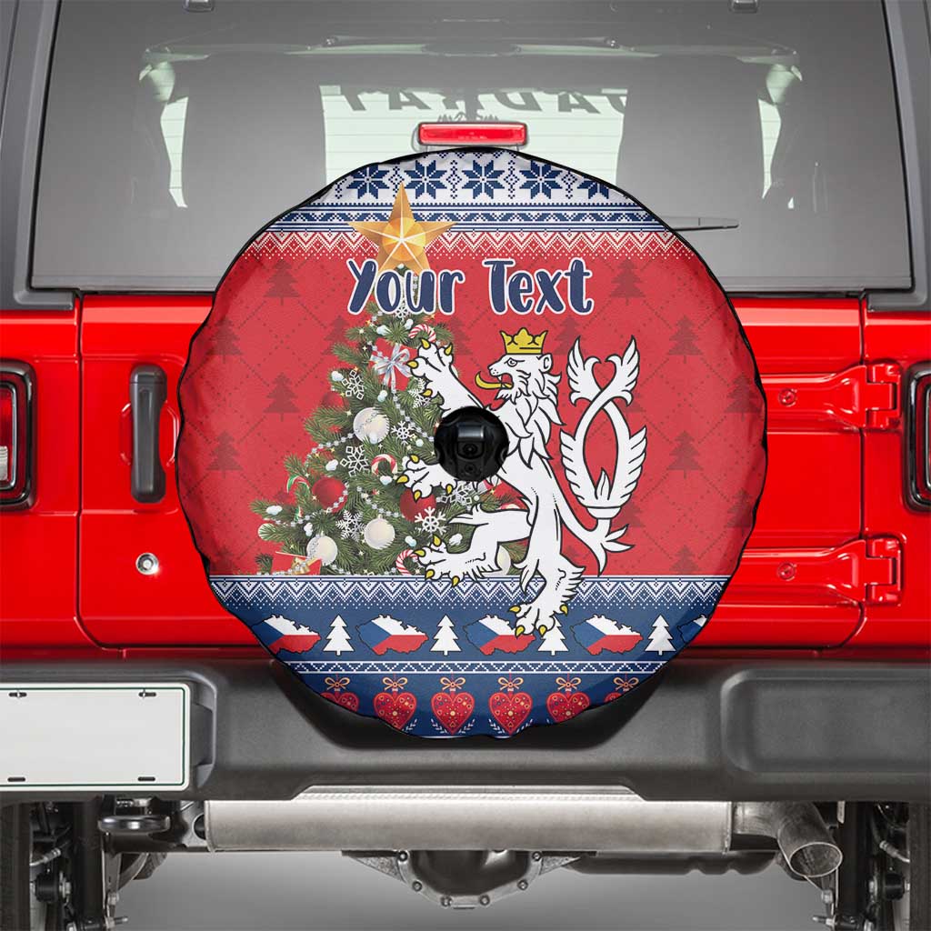 Czech Republic Christmas Personalized Spare Tire Cover Vesele Vanoce - Wonder Print Shop