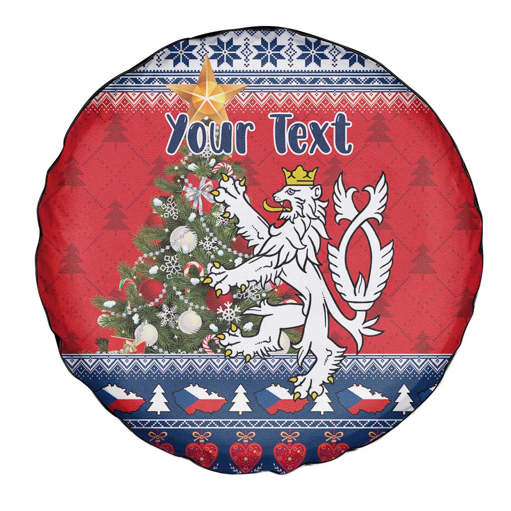 Czech Republic Christmas Personalized Spare Tire Cover Vesele Vanoce - Wonder Print Shop