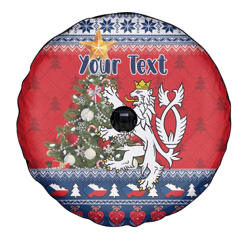 Czech Republic Christmas Personalized Spare Tire Cover Vesele Vanoce - Wonder Print Shop