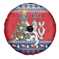 Czech Republic Christmas Personalized Spare Tire Cover Vesele Vanoce - Wonder Print Shop
