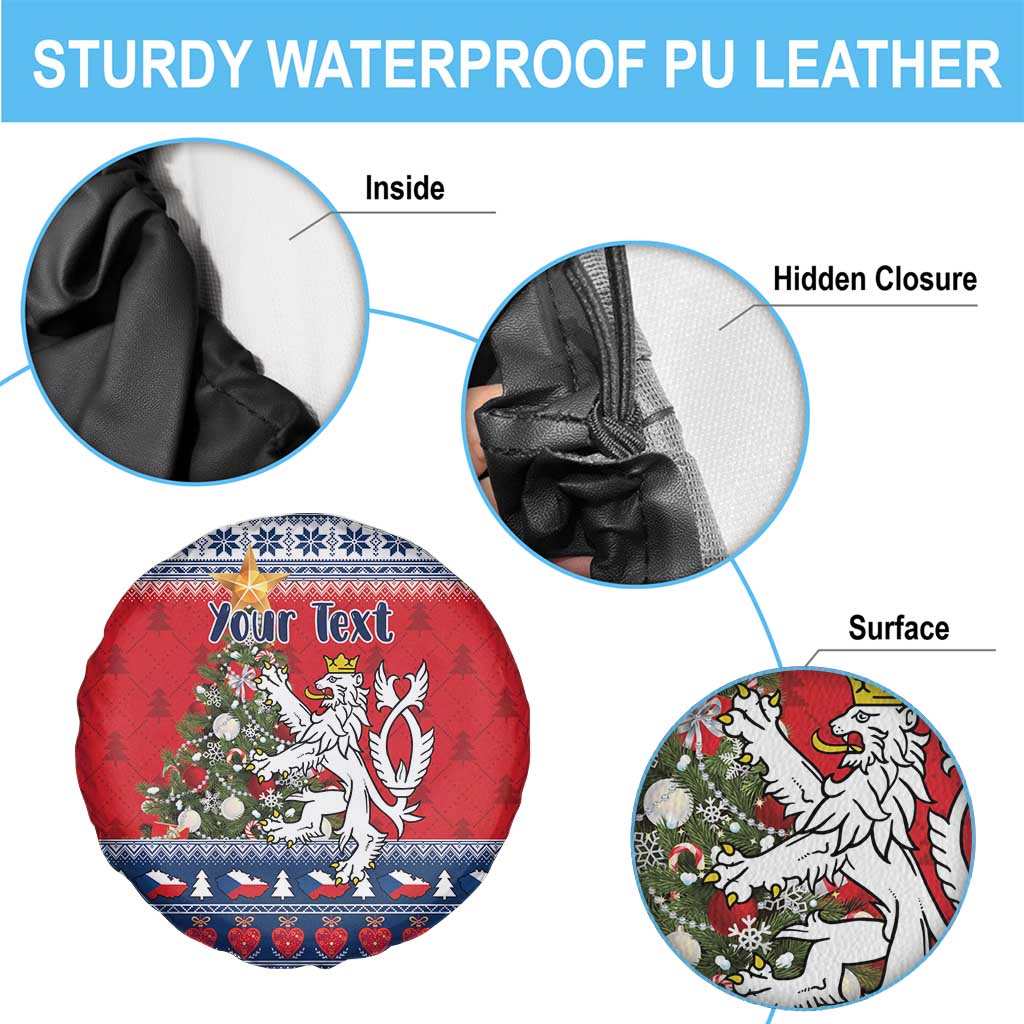 Czech Republic Christmas Personalized Spare Tire Cover Vesele Vanoce - Wonder Print Shop