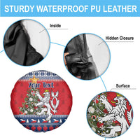 Czech Republic Christmas Personalized Spare Tire Cover Vesele Vanoce - Wonder Print Shop