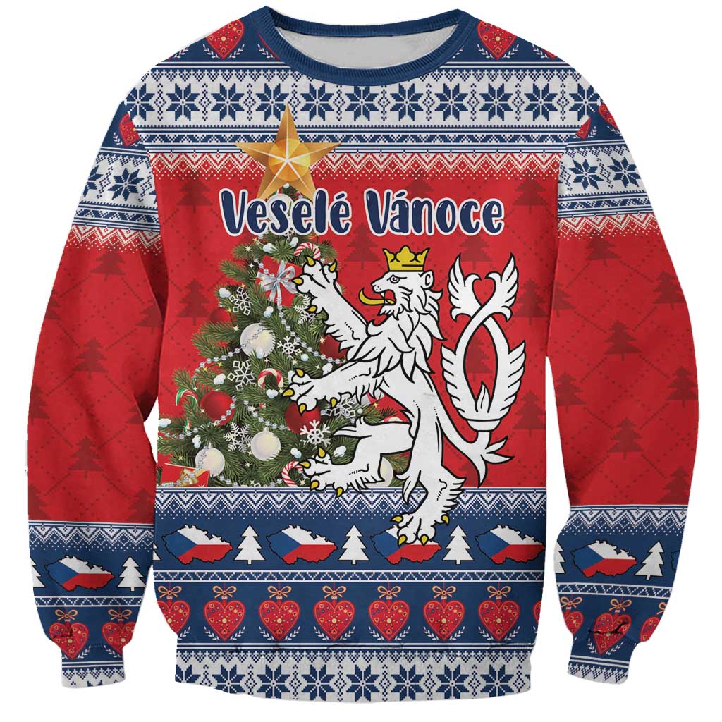 Czech Republic Christmas Personalized Sweatshirt Vesele Vanoce - Wonder Print Shop