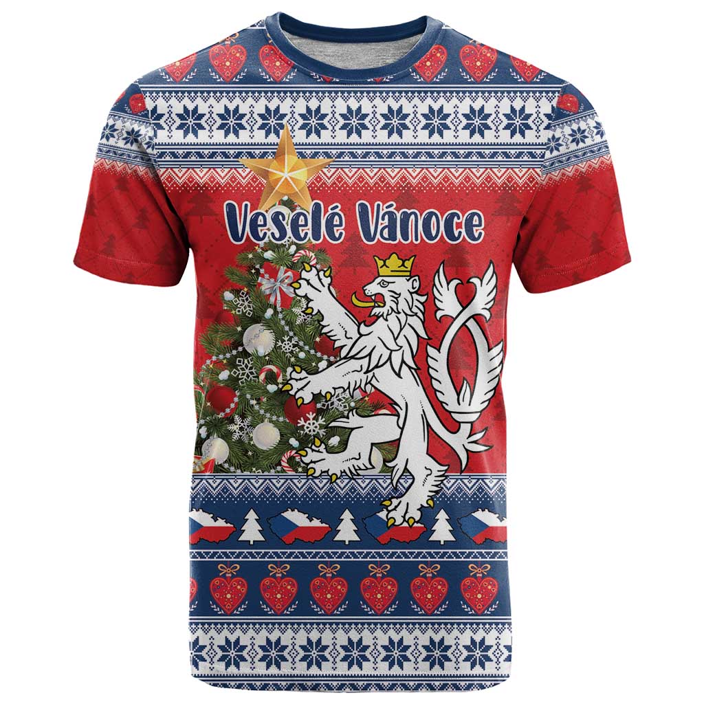 Czech Republic Christmas Personalized T Shirt Vesele Vanoce - Wonder Print Shop