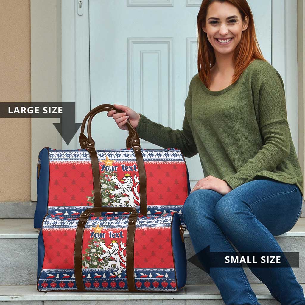 Czech Republic Christmas Personalized Travel Bag Vesele Vanoce - Wonder Print Shop