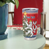 Czech Republic Christmas Personalized Tumbler Cup Vesele Vanoce - Wonder Print Shop