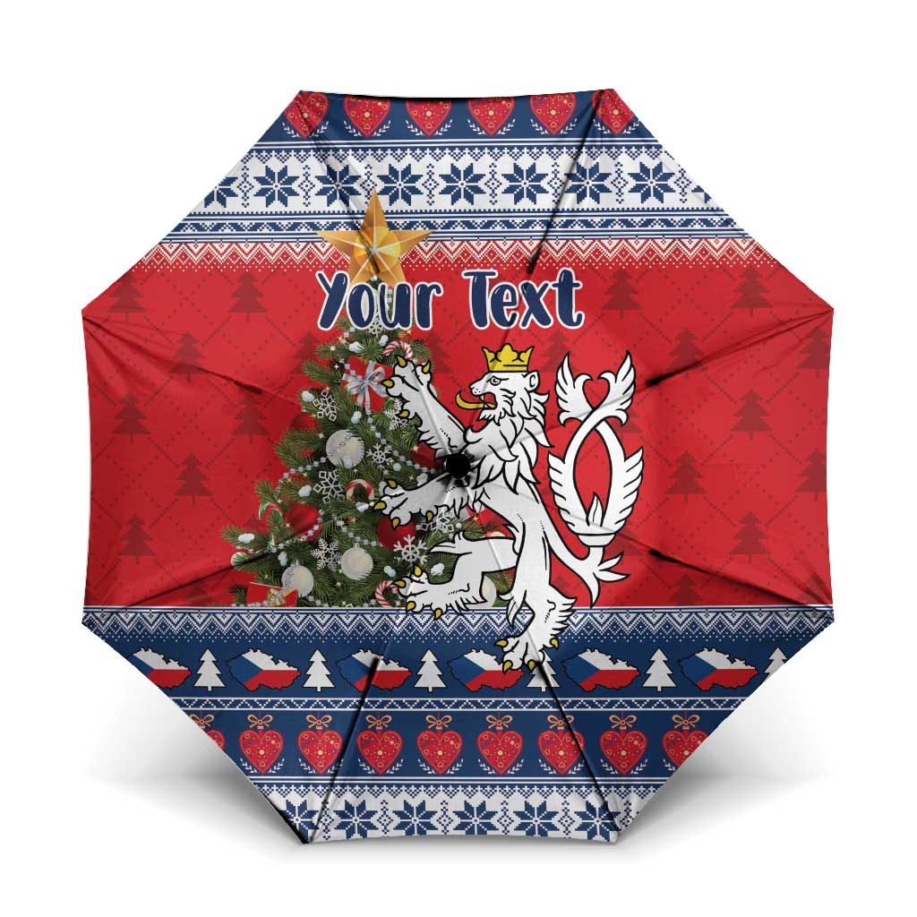 Czech Republic Christmas Personalized Umbrella Vesele Vanoce - Wonder Print Shop