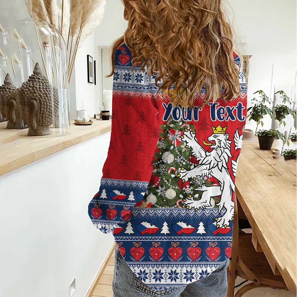 Czech Republic Christmas Personalized Women Casual Shirt Vesele Vanoce - Wonder Print Shop