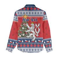 Czech Republic Christmas Personalized Women Casual Shirt Vesele Vanoce - Wonder Print Shop