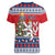 Czech Republic Christmas Personalized Women V-Neck T-Shirt Vesele Vanoce - Wonder Print Shop