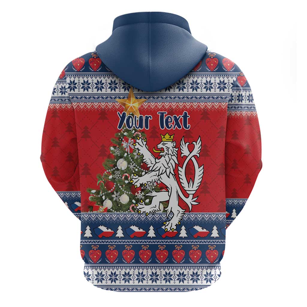 Czech Republic Christmas Personalized Zip Hoodie Vesele Vanoce - Wonder Print Shop