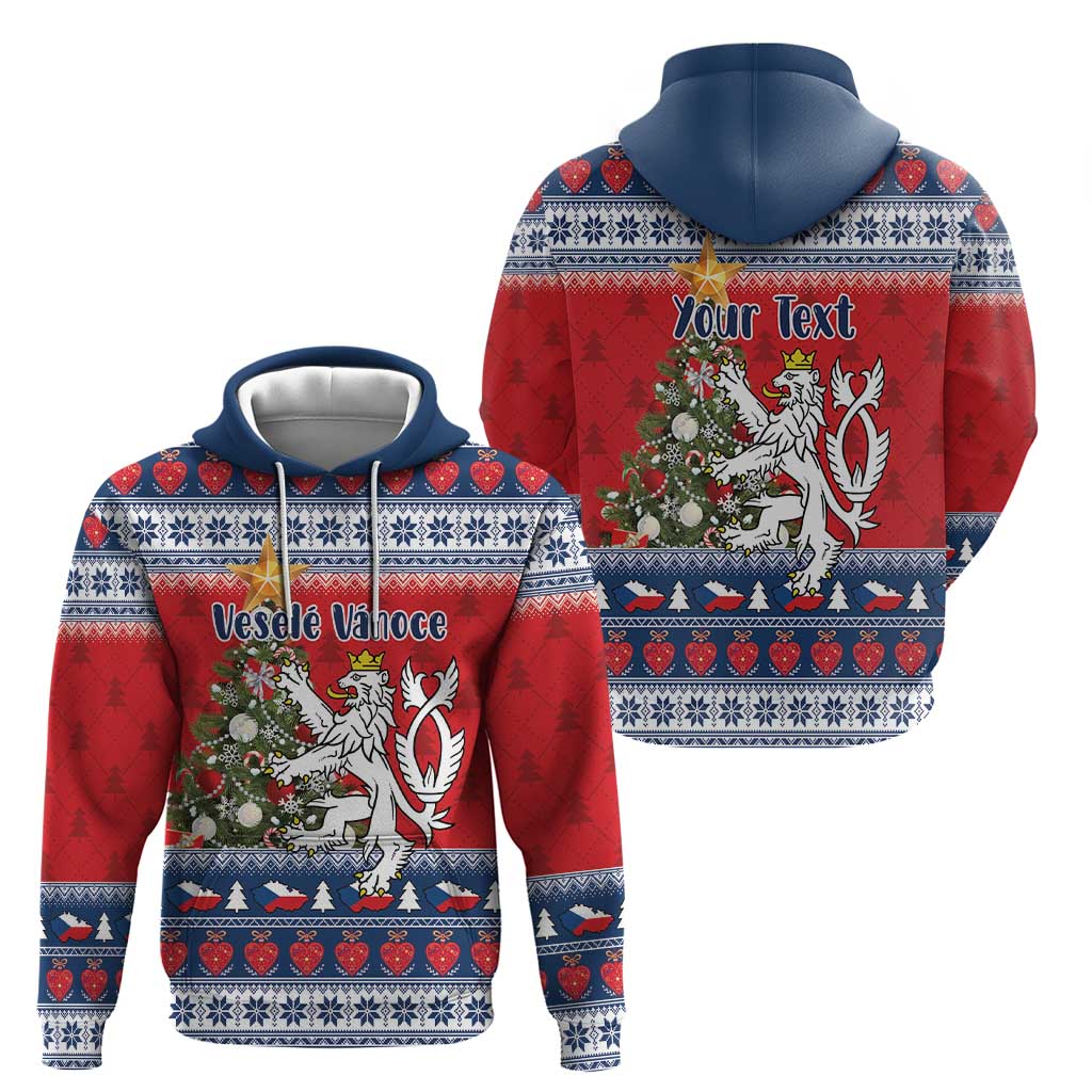 Czech Republic Christmas Personalized Zip Hoodie Vesele Vanoce - Wonder Print Shop