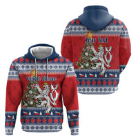 Czech Republic Christmas Personalized Zip Hoodie Vesele Vanoce - Wonder Print Shop