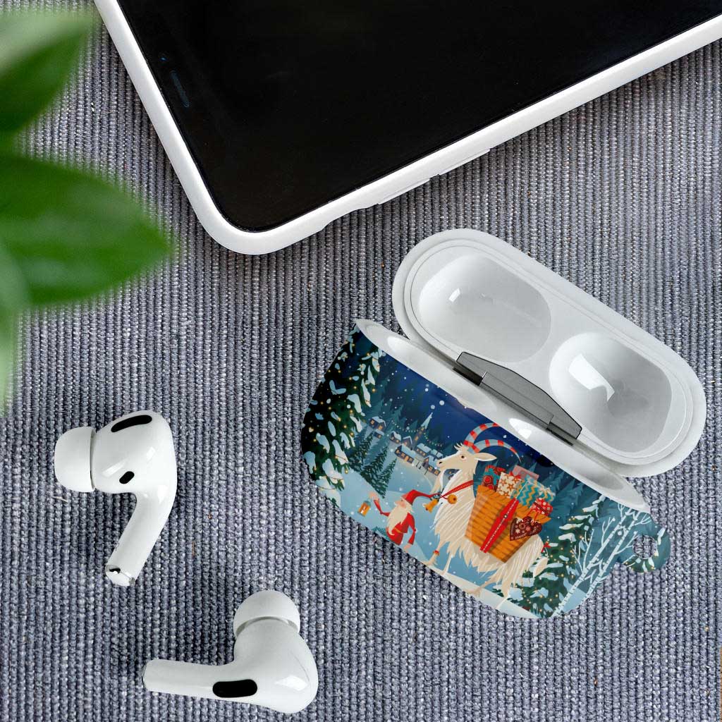 Sweden christmas AirPods Case Scandinavian Tomte and Yule Goat Christmas - Wonder Print Shop