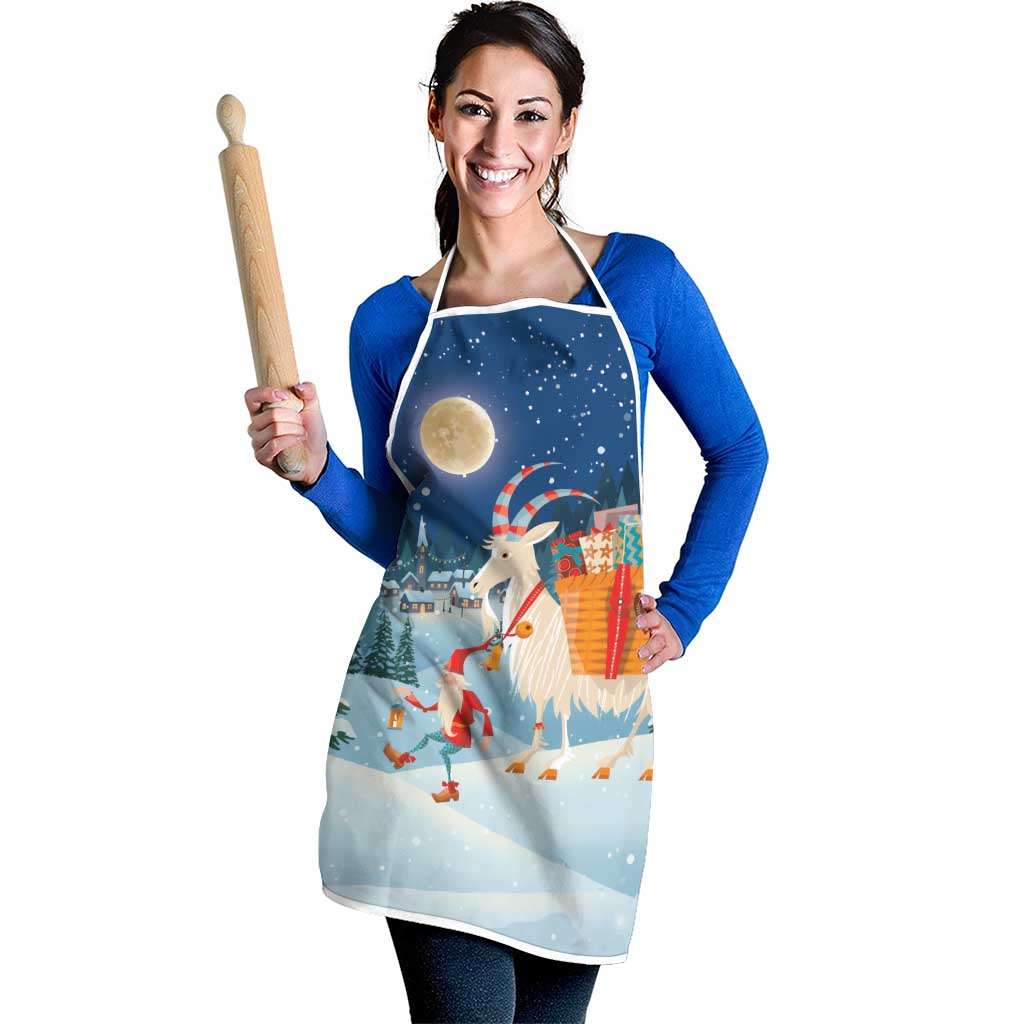 Sweden christmas Apron Scandinavian Tomte and Yule Goat Christmas - Wonder Print Shop