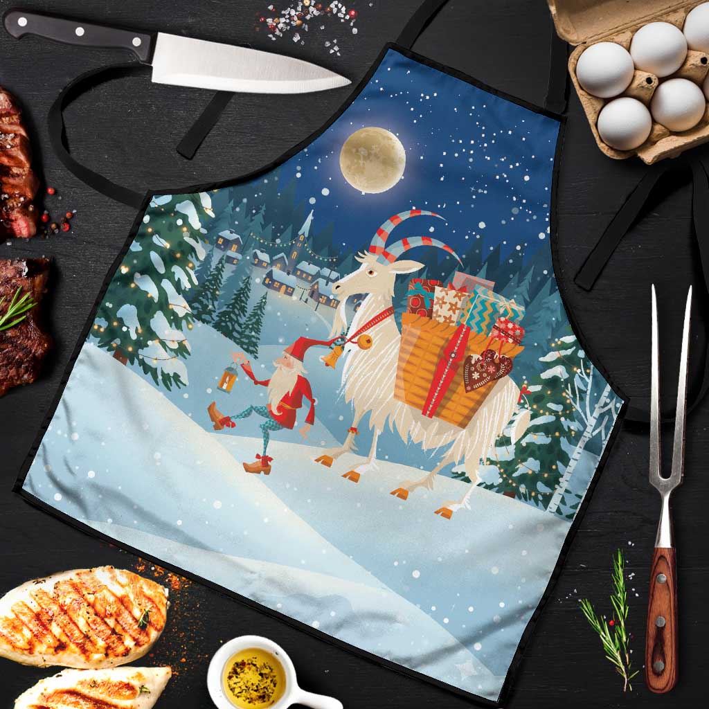 Sweden christmas Apron Scandinavian Tomte and Yule Goat Christmas - Wonder Print Shop