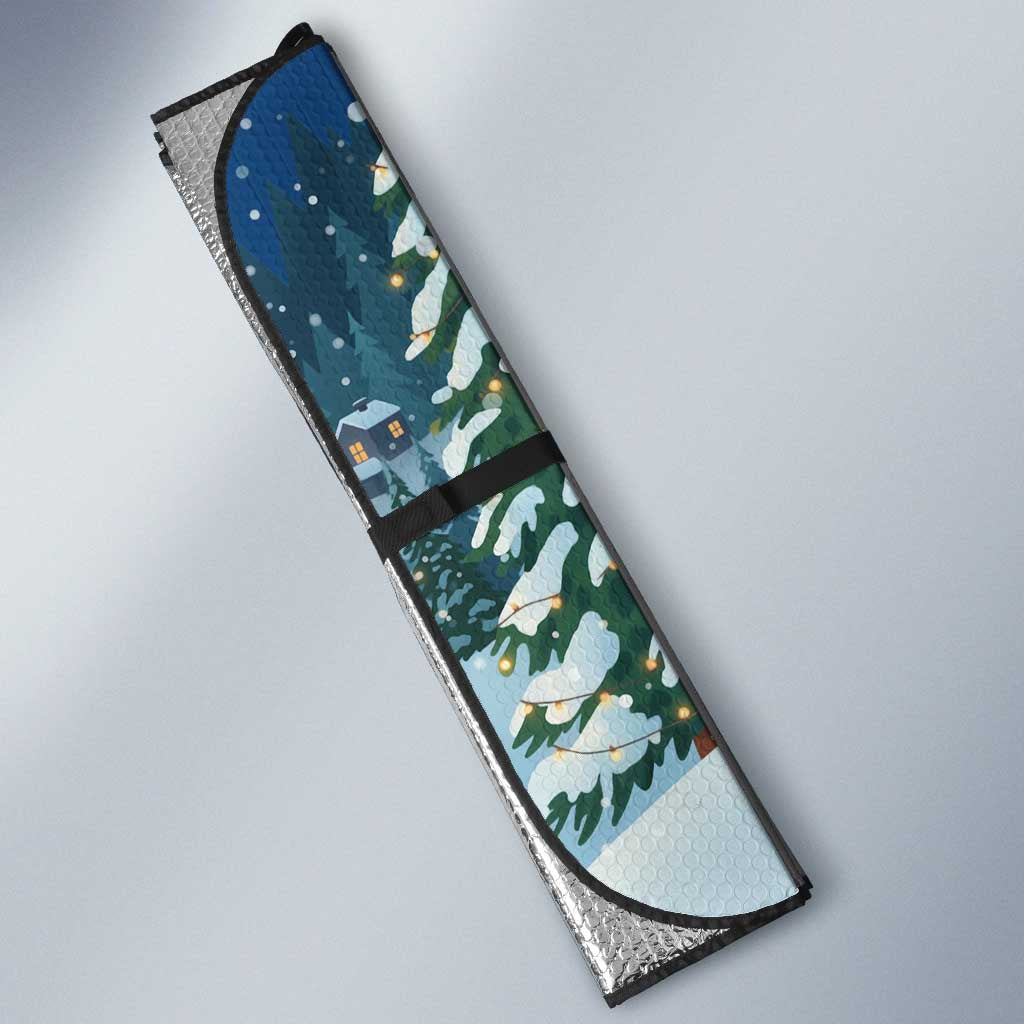 Sweden christmas Auto Sun Shade Scandinavian Tomte and Yule Goat Christmas - Wonder Print Shop