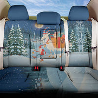 Sweden christmas Back Car Seat Cover Scandinavian Tomte and Yule Goat Christmas - Wonder Print Shop