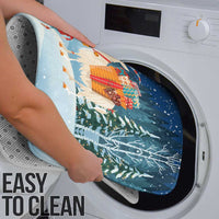 Sweden christmas Bathroom Set Scandinavian Tomte and Yule Goat Christmas - Wonder Print Shop