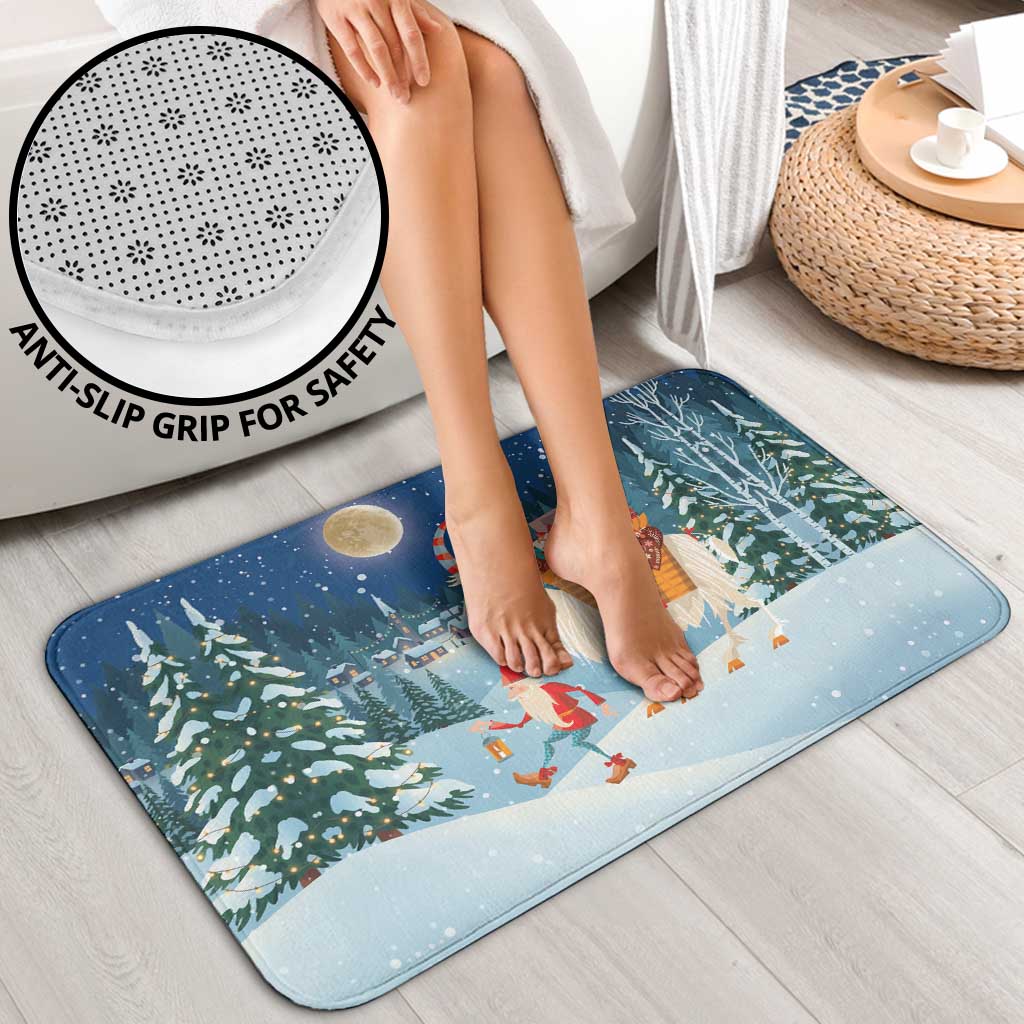 Sweden christmas Bathroom Set Scandinavian Tomte and Yule Goat Christmas - Wonder Print Shop