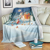 Sweden christmas Blanket Scandinavian Tomte and Yule Goat Christmas - Wonder Print Shop