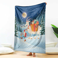 Sweden christmas Blanket Scandinavian Tomte and Yule Goat Christmas - Wonder Print Shop
