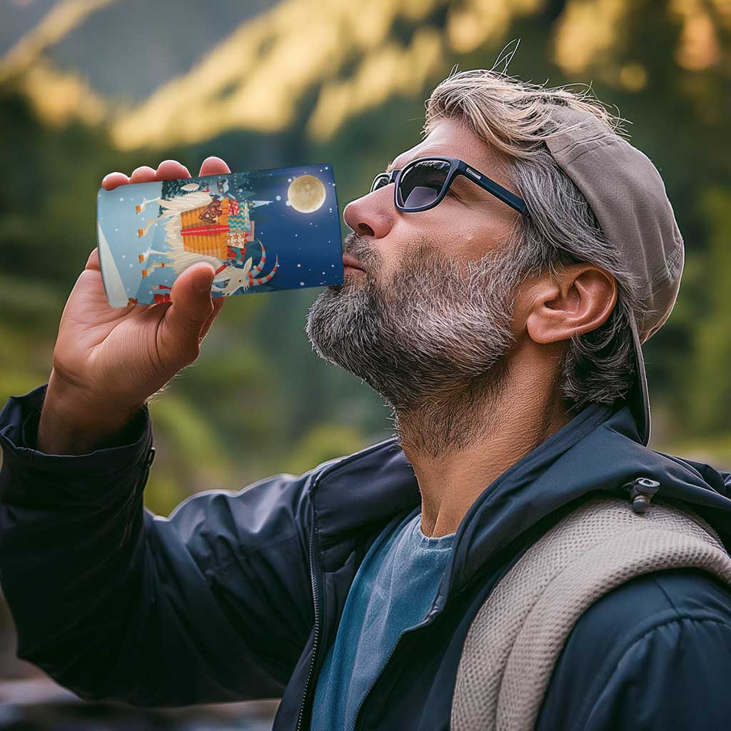 Sweden christmas 4 in 1 Can Cooler Tumbler Scandinavian Tomte and Yule Goat Christmas - Wonder Print Shop