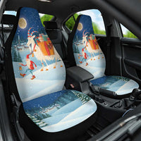 Sweden christmas Car Seat Cover Scandinavian Tomte and Yule Goat Christmas - Wonder Print Shop