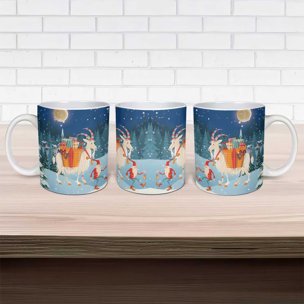 Sweden christmas Ceramic Mug Scandinavian Tomte and Yule Goat Christmas - Wonder Print Shop
