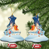 Sweden christmas Ceramic Ornament Scandinavian Tomte and Yule Goat Christmas - Wonder Print Shop