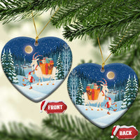 Sweden christmas Ceramic Ornament Scandinavian Tomte and Yule Goat Christmas - Wonder Print Shop