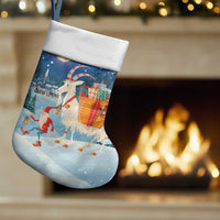Sweden Christmas Stocking Scandinavian Tomte and Yule Goat Christmas - Wonder Print Shop
