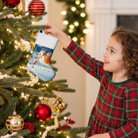 Sweden Christmas Stocking Scandinavian Tomte and Yule Goat Christmas - Wonder Print Shop