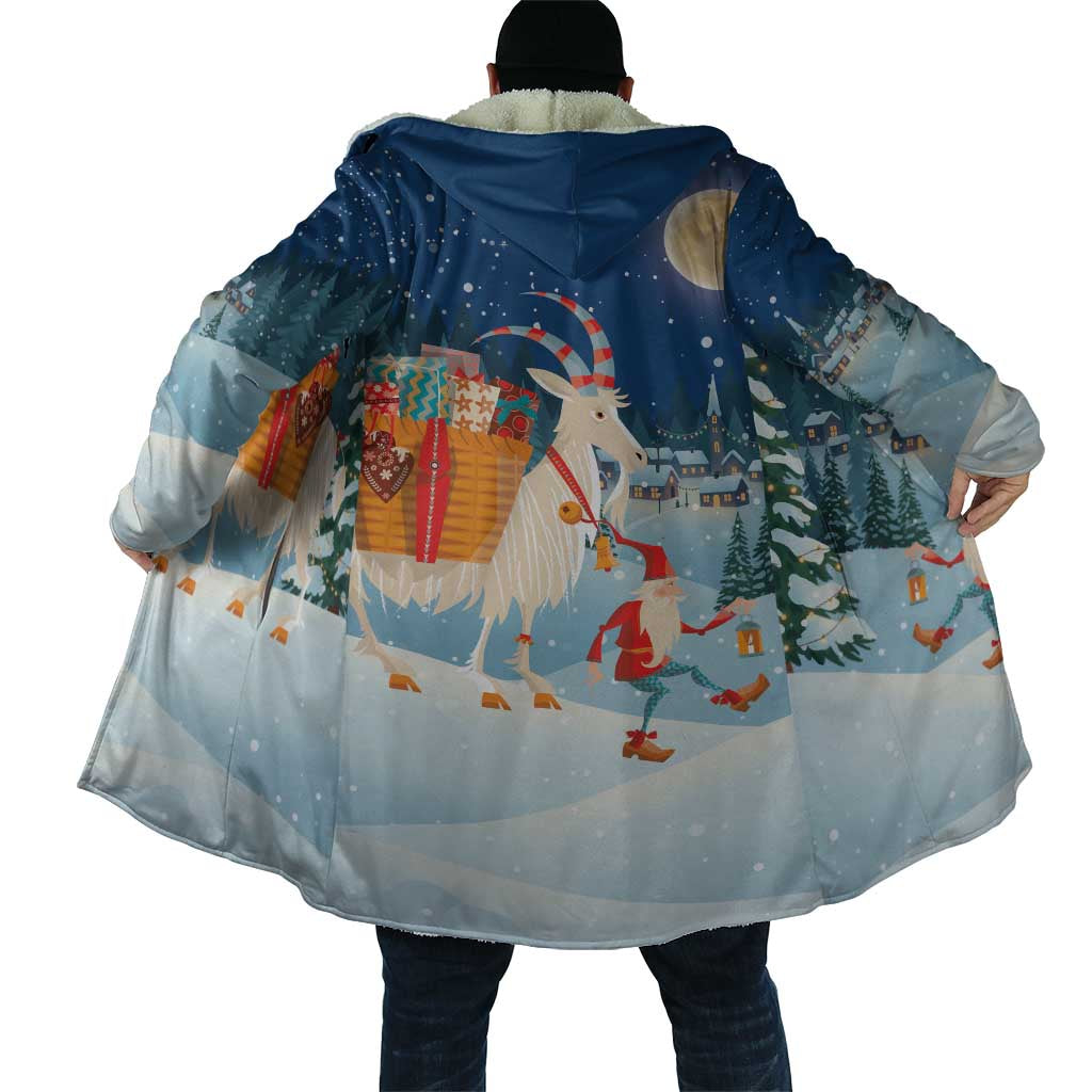 Sweden christmas Cloak Scandinavian Tomte and Yule Goat Christmas - Wonder Print Shop