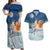 Sweden christmas Couples Matching Off Shoulder Maxi Dress and Hawaiian Shirt Scandinavian Tomte and Yule Goat Christmas - Wonder Print Shop