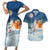 Sweden christmas Couples Matching Short Sleeve Bodycon Dress and Hawaiian Shirt Scandinavian Tomte and Yule Goat Christmas - Wonder Print Shop