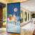 Sweden christmas Door Cover Scandinavian Tomte and Yule Goat Christmas - Wonder Print Shop