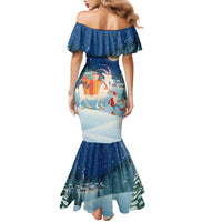 Sweden christmas Family Matching Mermaid Dress and Hawaiian Shirt Scandinavian Tomte and Yule Goat Christmas - Wonder Print Shop