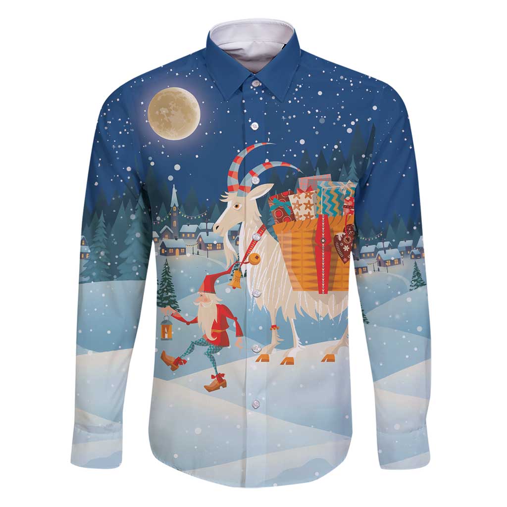 Sweden christmas Family Matching Puletasi and Hawaiian Shirt Scandinavian Tomte and Yule Goat Christmas - Wonder Print Shop