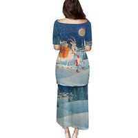 Sweden christmas Family Matching Puletasi and Hawaiian Shirt Scandinavian Tomte and Yule Goat Christmas - Wonder Print Shop