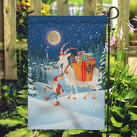 Sweden christmas Garden Flag Scandinavian Tomte and Yule Goat Christmas - Wonder Print Shop
