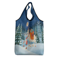 Sweden christmas Grocery Bag Scandinavian Tomte and Yule Goat Christmas - Wonder Print Shop