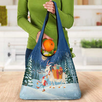 Sweden christmas Grocery Bag Scandinavian Tomte and Yule Goat Christmas - Wonder Print Shop