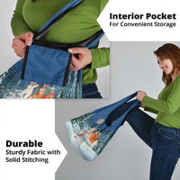 Sweden christmas Grocery Bag Scandinavian Tomte and Yule Goat Christmas - Wonder Print Shop