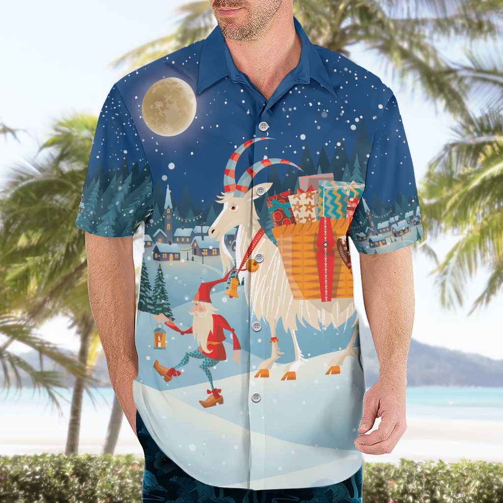 Sweden christmas Hawaiian Shirt Scandinavian Tomte and Yule Goat Christmas - Wonder Print Shop