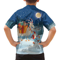 Sweden christmas Hawaiian Shirt Scandinavian Tomte and Yule Goat Christmas - Wonder Print Shop