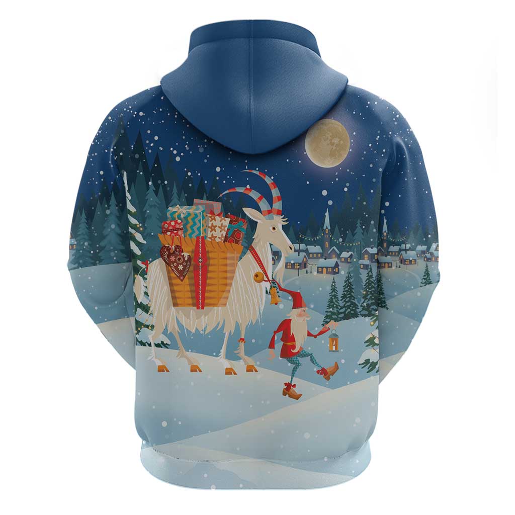 Sweden christmas Hoodie Scandinavian Tomte and Yule Goat Christmas - Wonder Print Shop
