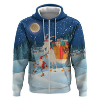 Sweden christmas Hoodie Scandinavian Tomte and Yule Goat Christmas - Wonder Print Shop