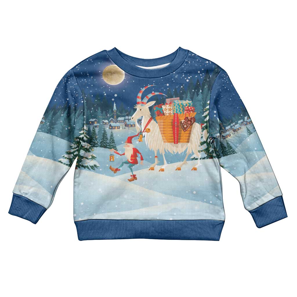 Sweden christmas Kid Ugly Christmas Sweater Scandinavian Tomte and Yule Goat Christmas - Wonder Print Shop